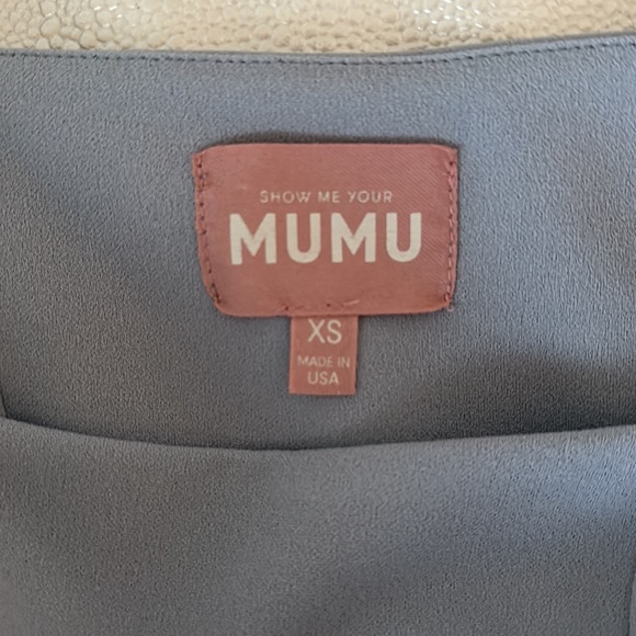 Show Me Your MuMu Paris Gown in Steel Blue - Picture 3 of 3